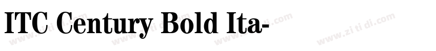 ITC Century Bold Ita字体转换